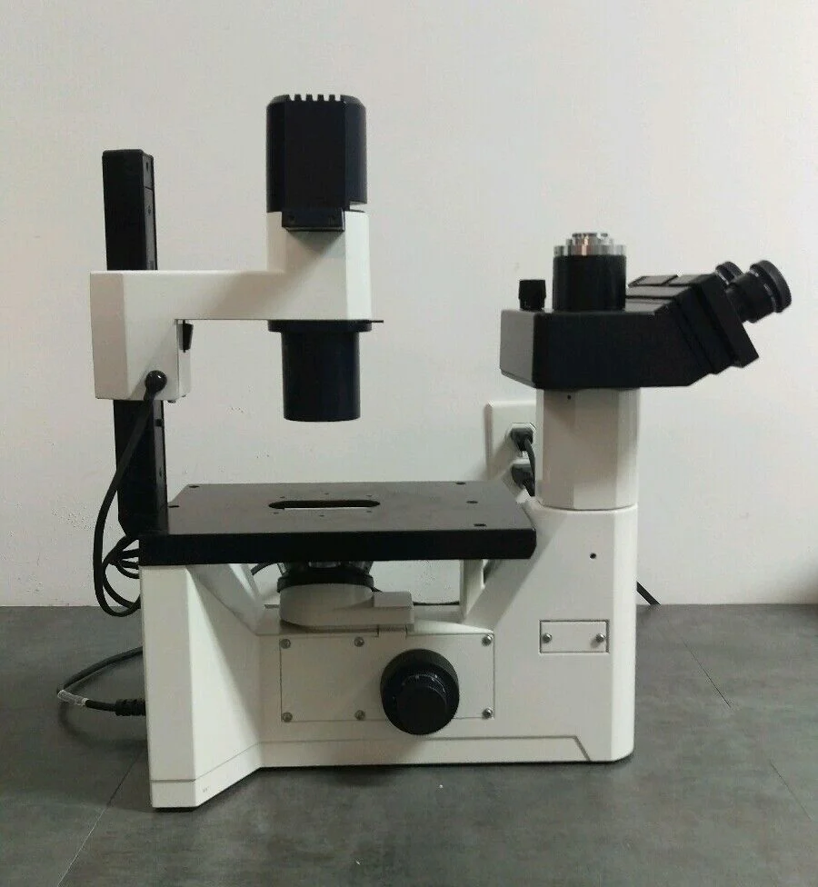 Leica Leitz Microscope DM IL Inverted with Phase Contrast and Trinocular Head - Image 4