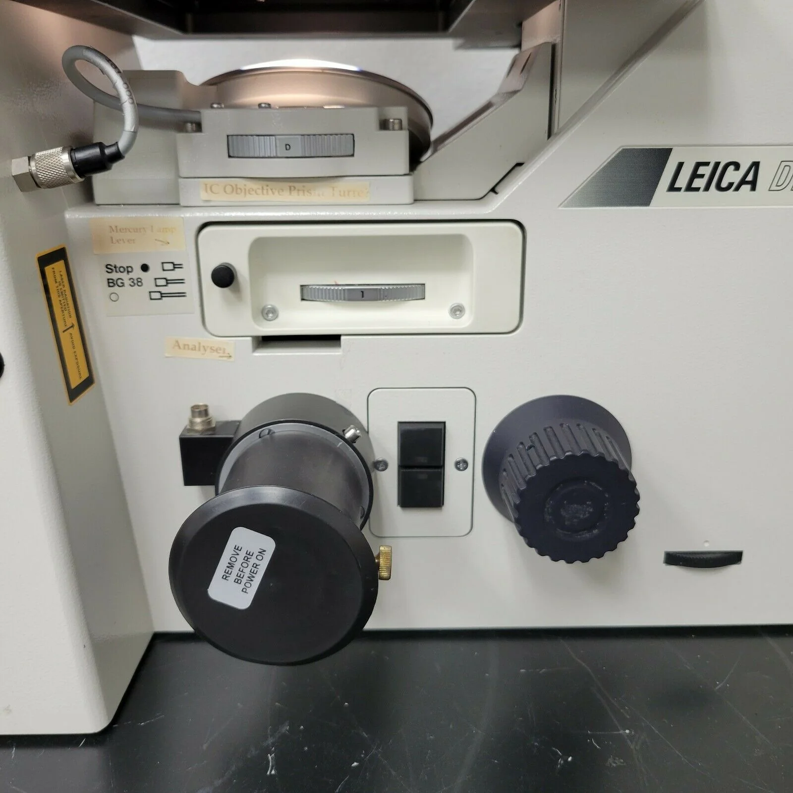 Leica Microscope DM IRBE Fluorescence DIC Inverted Stand - Image 9