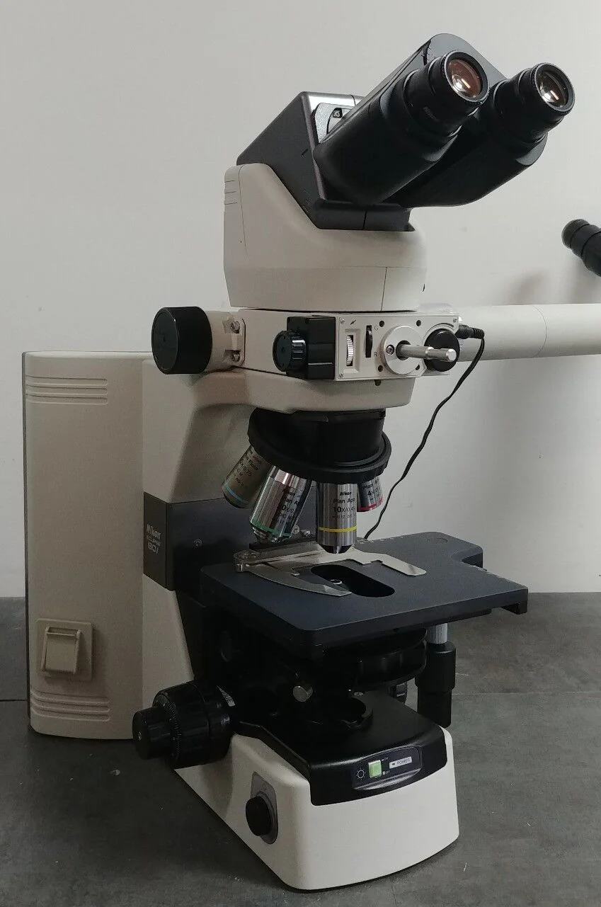 Nikon Microscope Eclipse 80i with Dual Head Bridge - Image 4