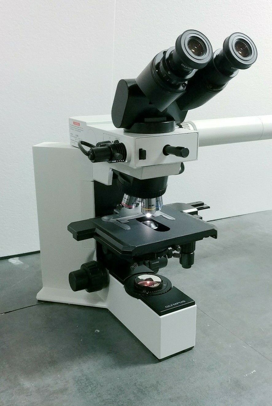 Olympus Microscope BX40 with Dual Port Side by Side Teaching Bridge (Dual Head) - Image 4