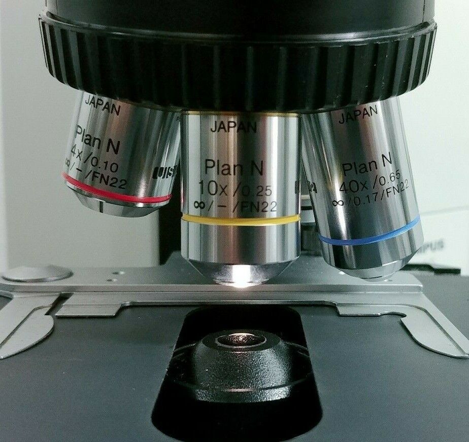 Olympus Microscope BX40 with Dual Port Side by Side Teaching Bridge (Dual Head) - Image 5