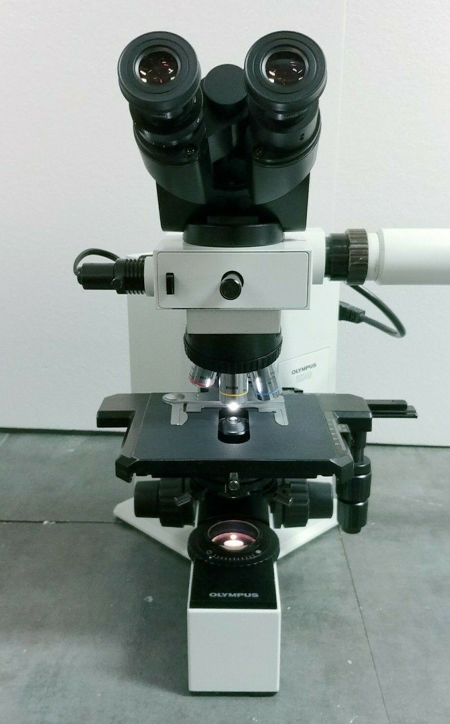 Olympus Microscope BX40 with Side by Side Teaching Bridge (Dual Head) - Image 3