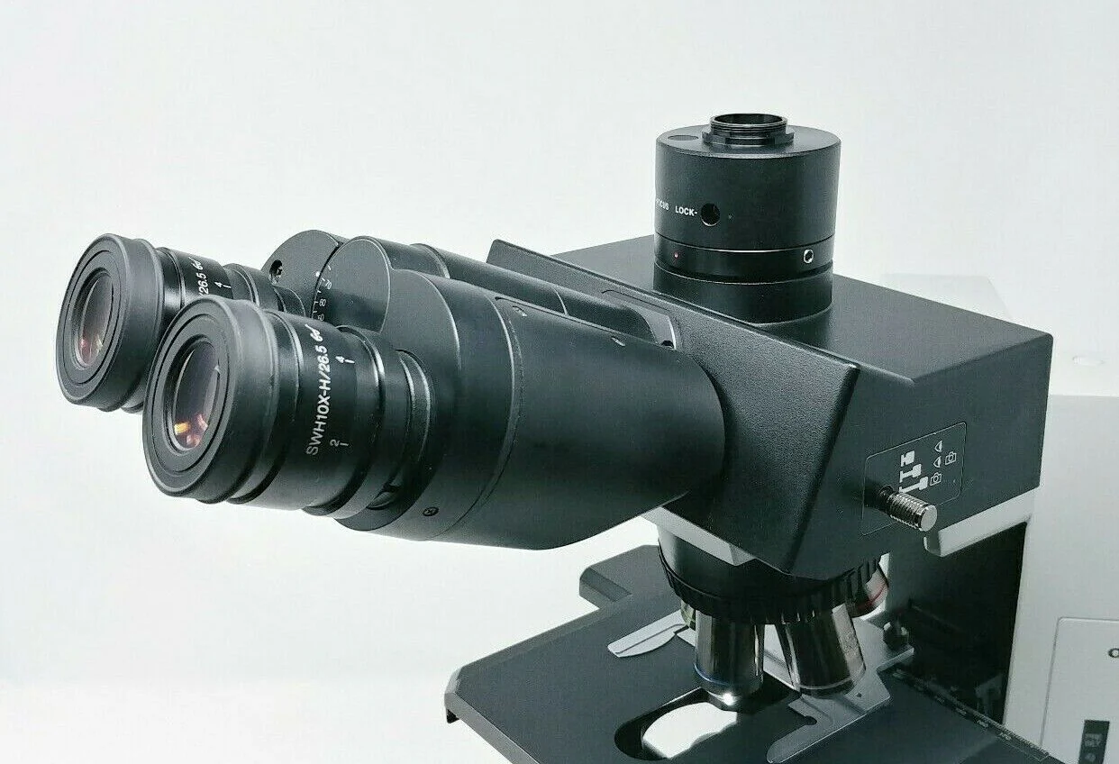 Olympus Microscope BX40 with Superwide Head, Apo 2x and Fluorites - Image 8