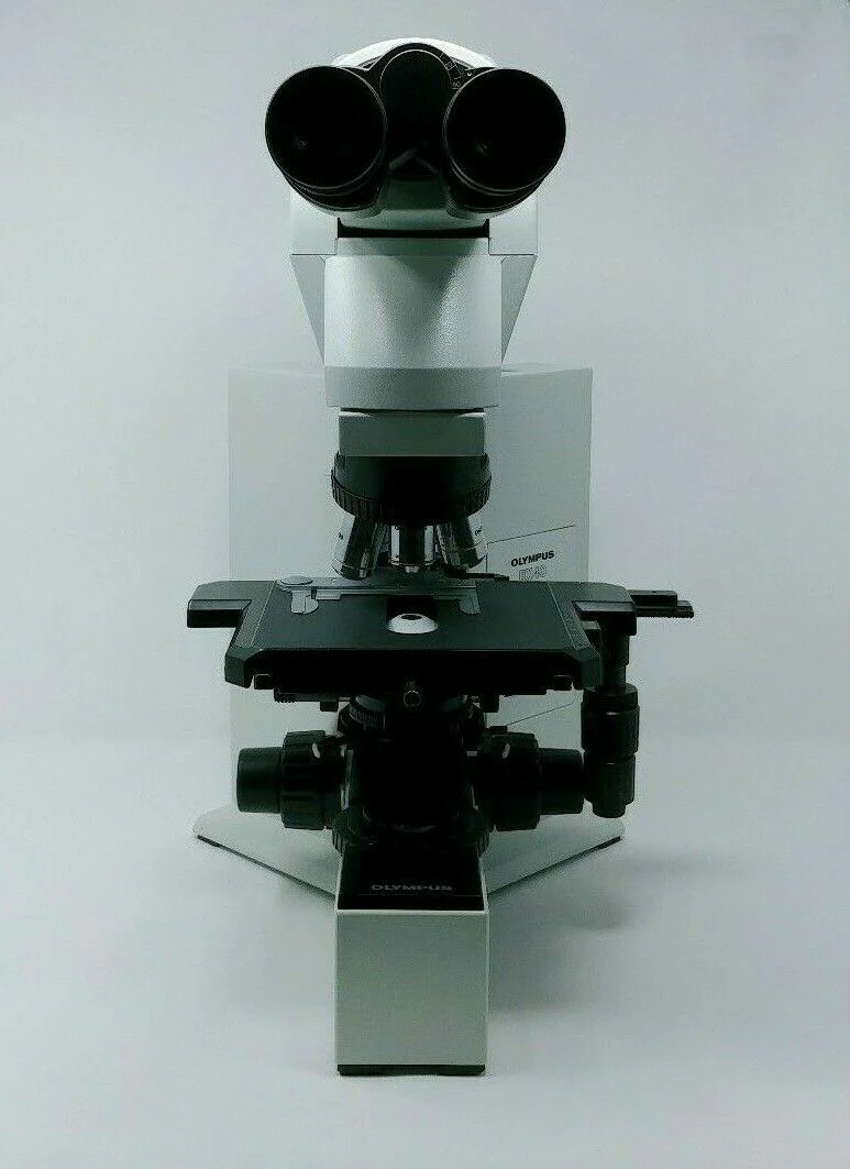 Olympus Microscope BX40 with Tilting Telescoping Head and 2x Objective - Image 3
