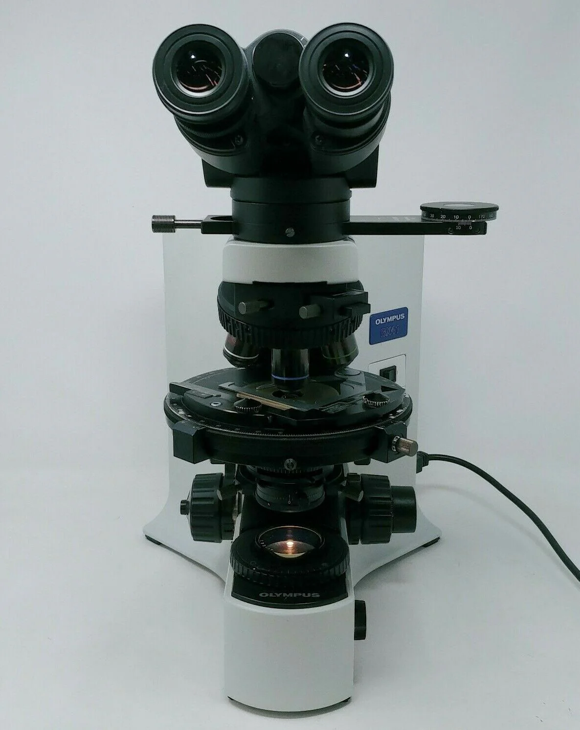 Olympus Microscope BX41 Pol Polarizing with Tilting Binocular Head - Image 3