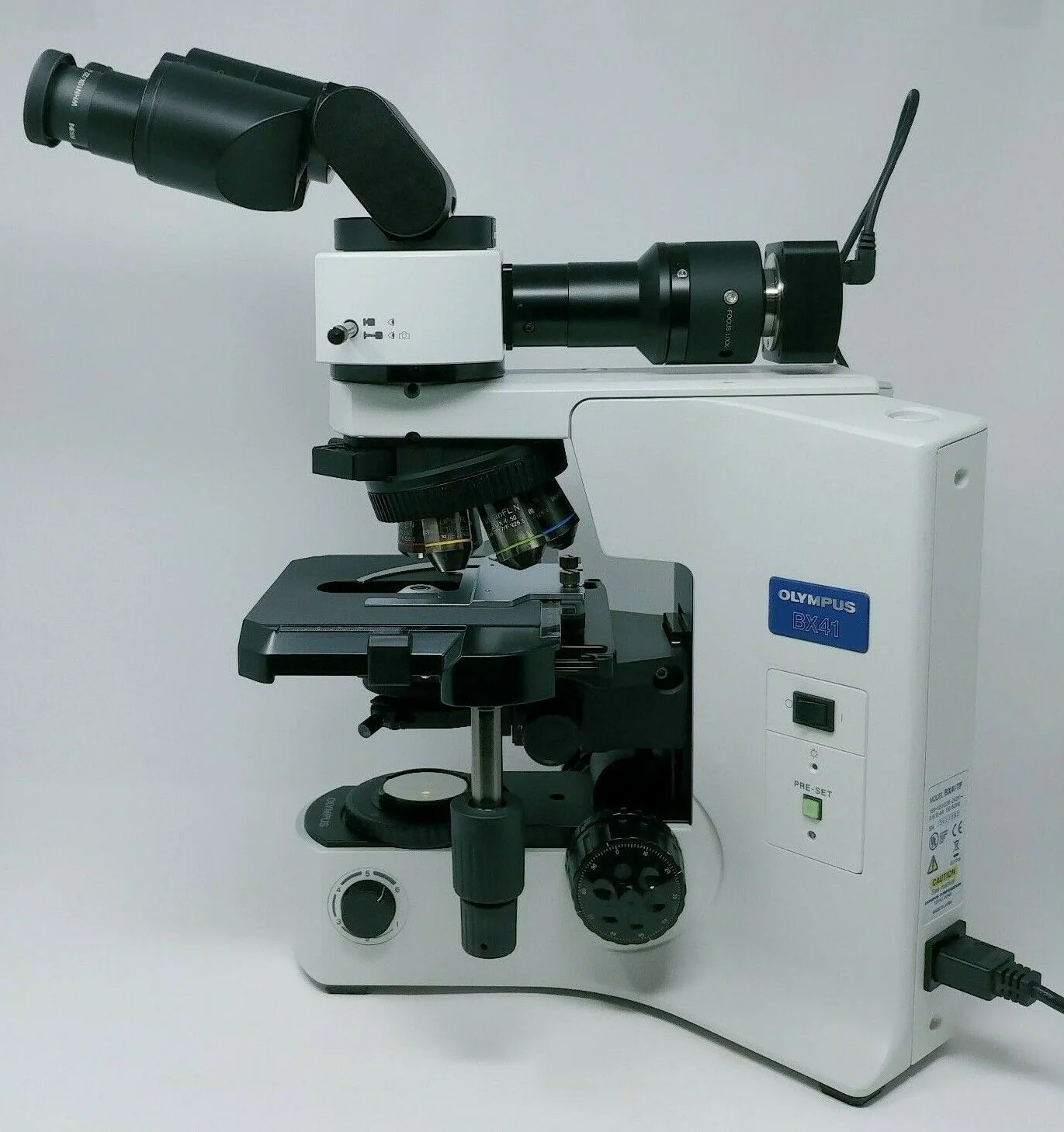 Olympus Microscope BX41 with 2x Apo and Fluorite Objectives and 10 MP Camera - Image 3