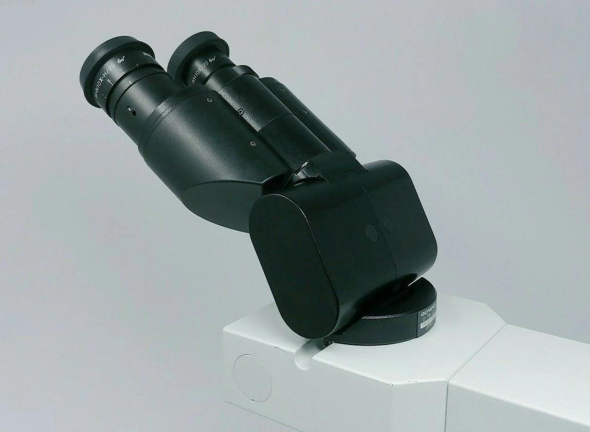 Olympus Microscope BX41 with Front to Back Bridge (Dual Head) - Image 8