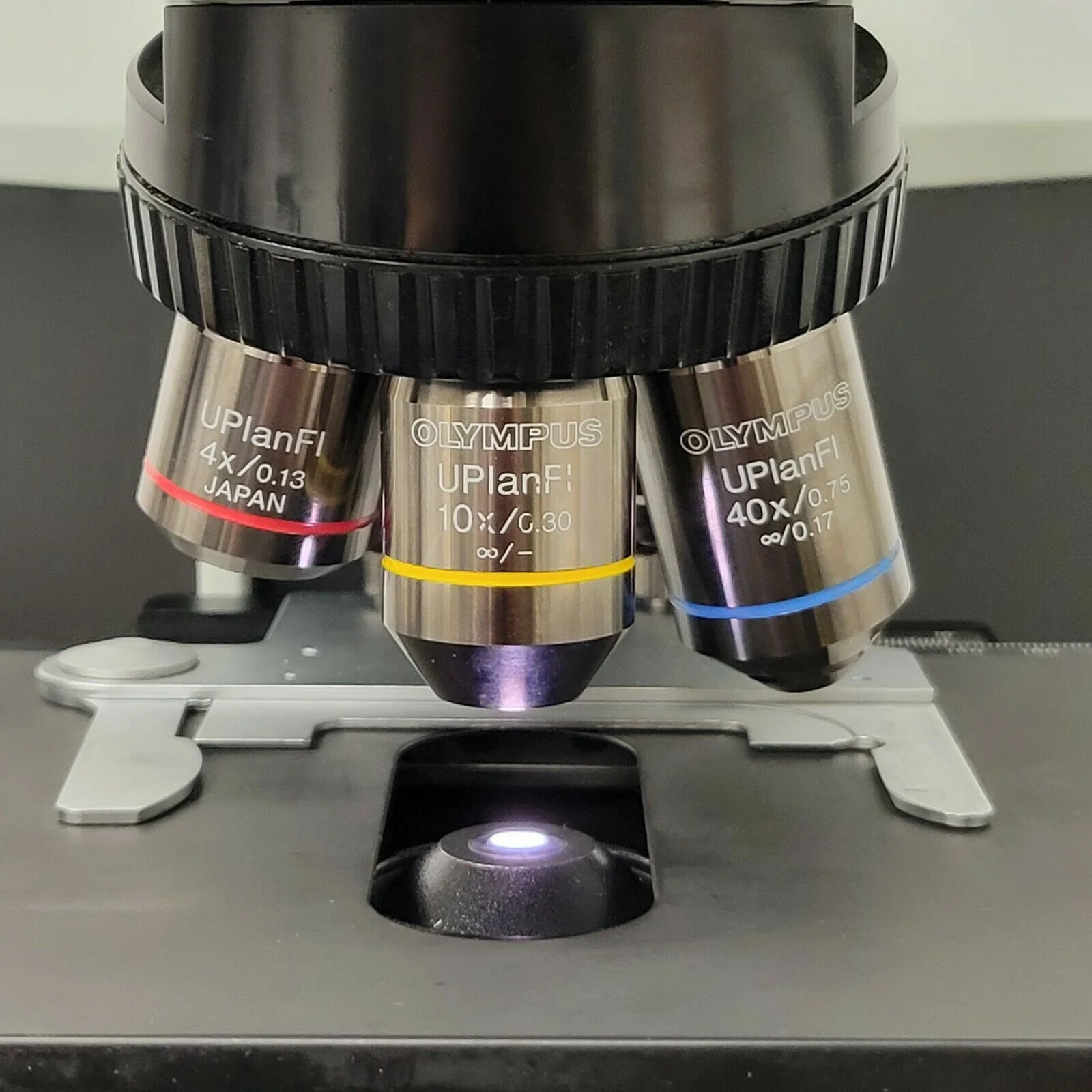 Olympus Microscope BX43 with Fluorites, Fluorescence, & X-Cite Lite Illumination - Image 5