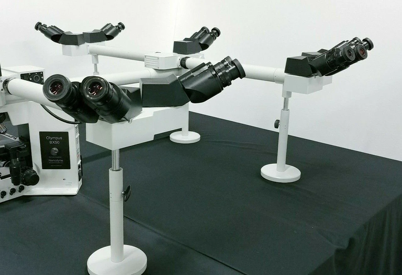 Olympus Microscope BX50 Multihead 10 Headed Teaching System with LED Replacement - Image 5